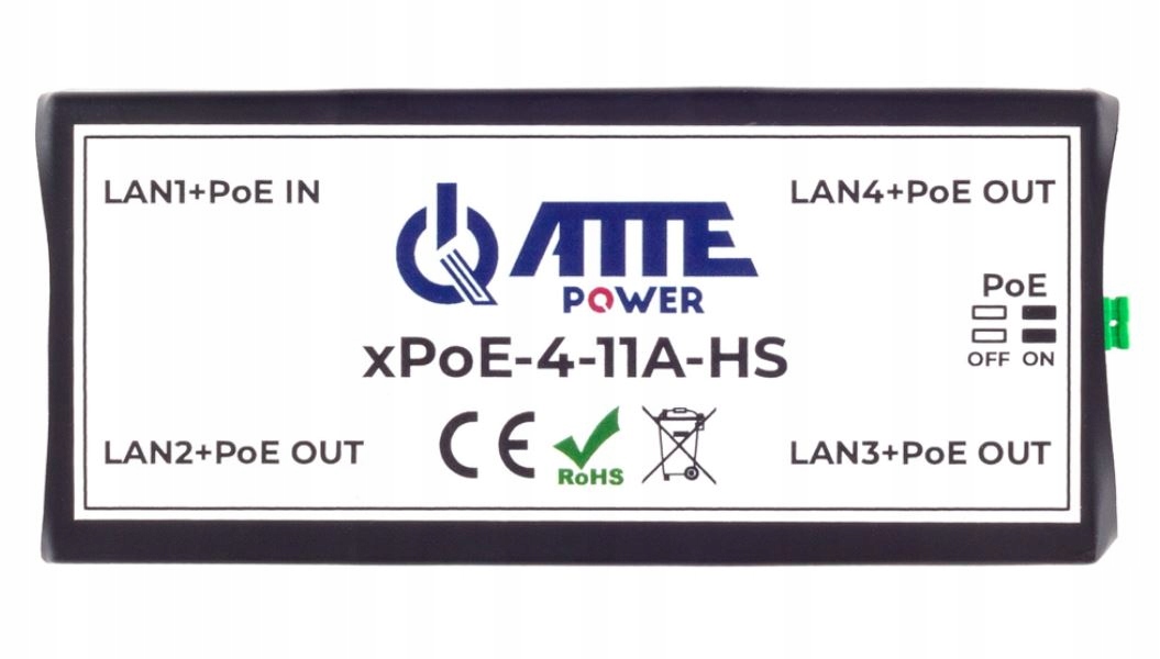 ATTE XPOE-4-11A-HS switch 4 porty 100 Mbps