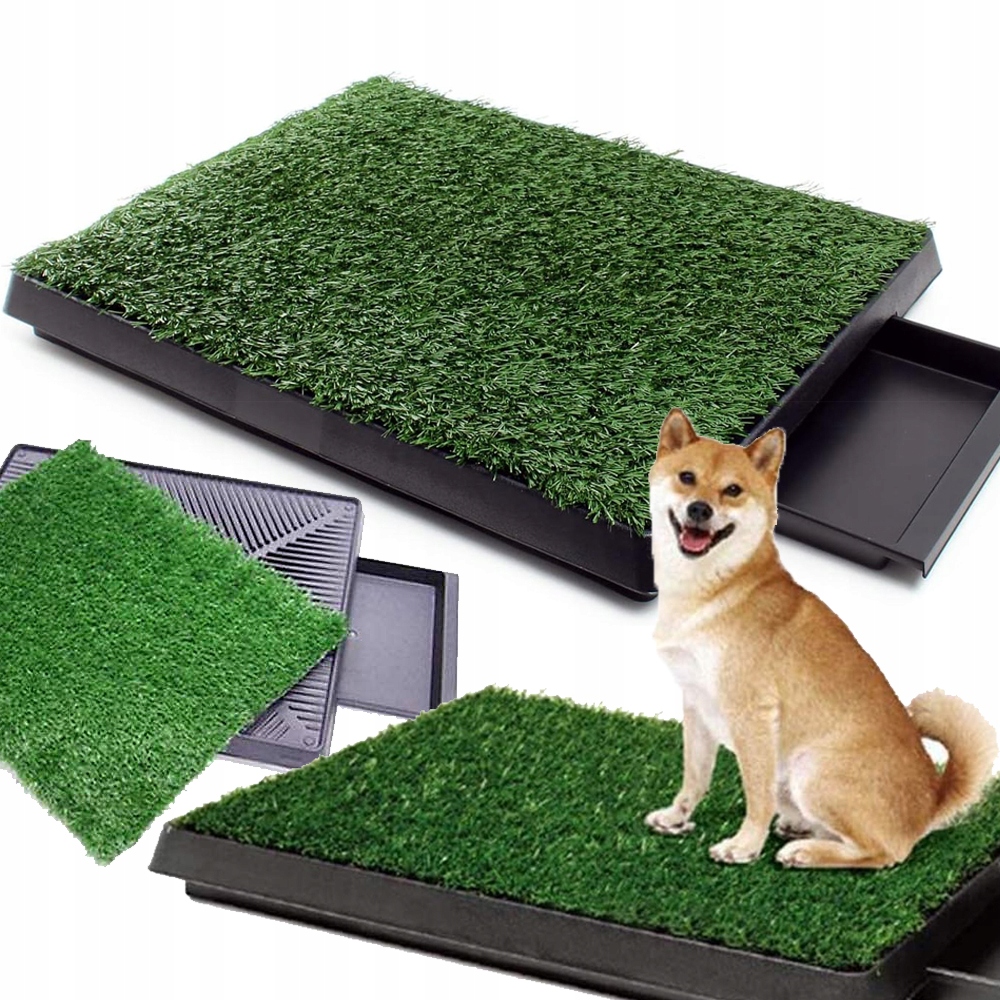 Toaleta S Trávou Pro Psa 63x50 cm Podložka pro Štěňata Trénink Učení Sikani