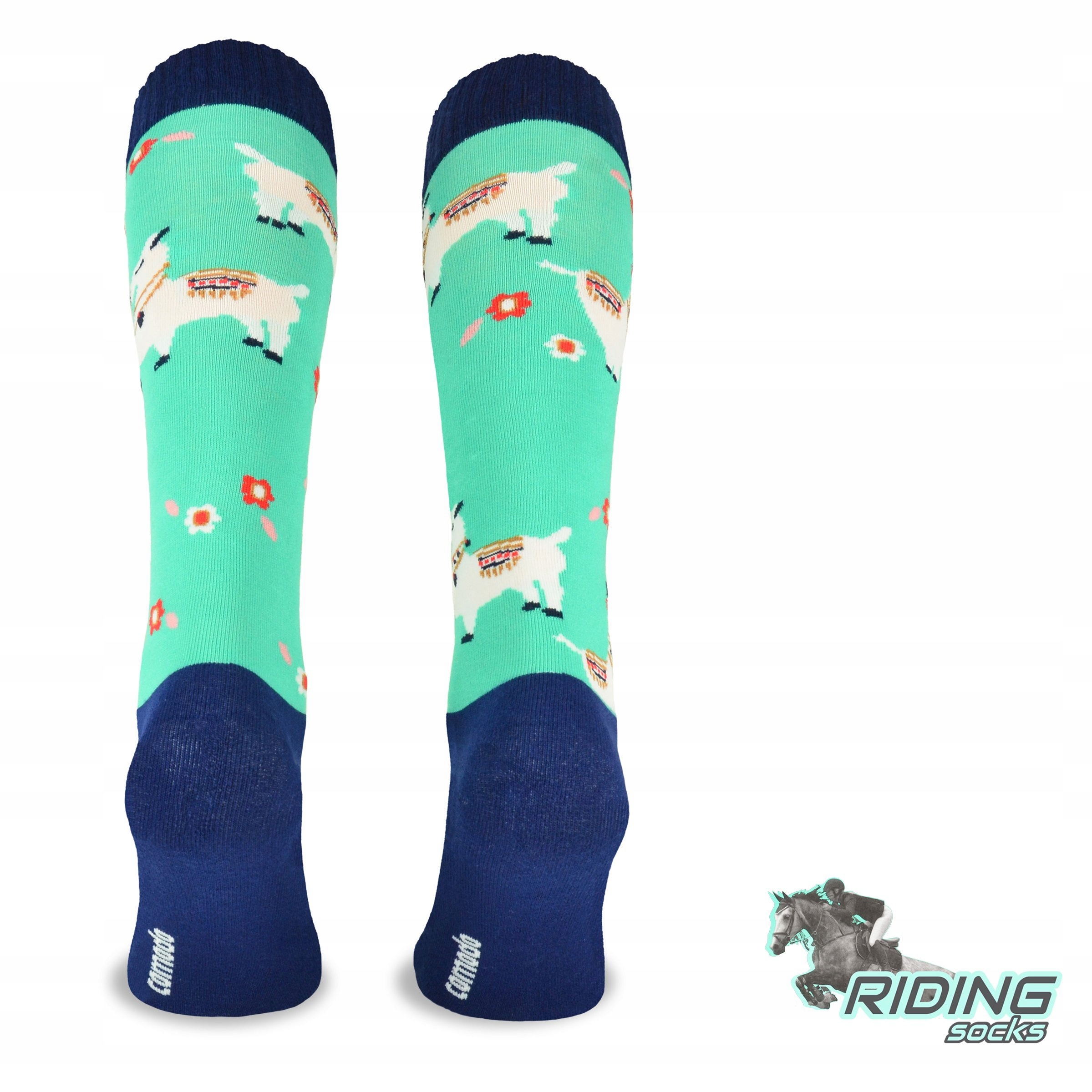 Podkolanówki jeździeckie COMODO SJBW – Lamy Kolekcja Kolorowe podkolanówki jeździeckie