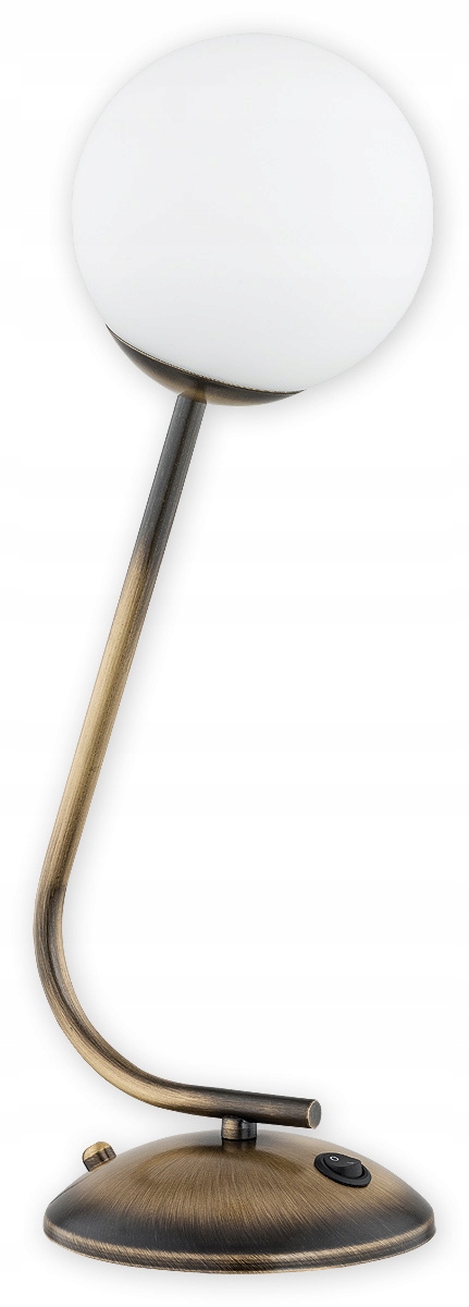 Stolová lampa Lemir Nol 1xE14 patina spálňa