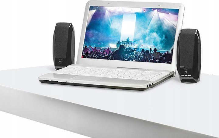 Głośniki Logitech S150 USB 980-000481 czarne do komputera laptopa dwa para Marka Logitech