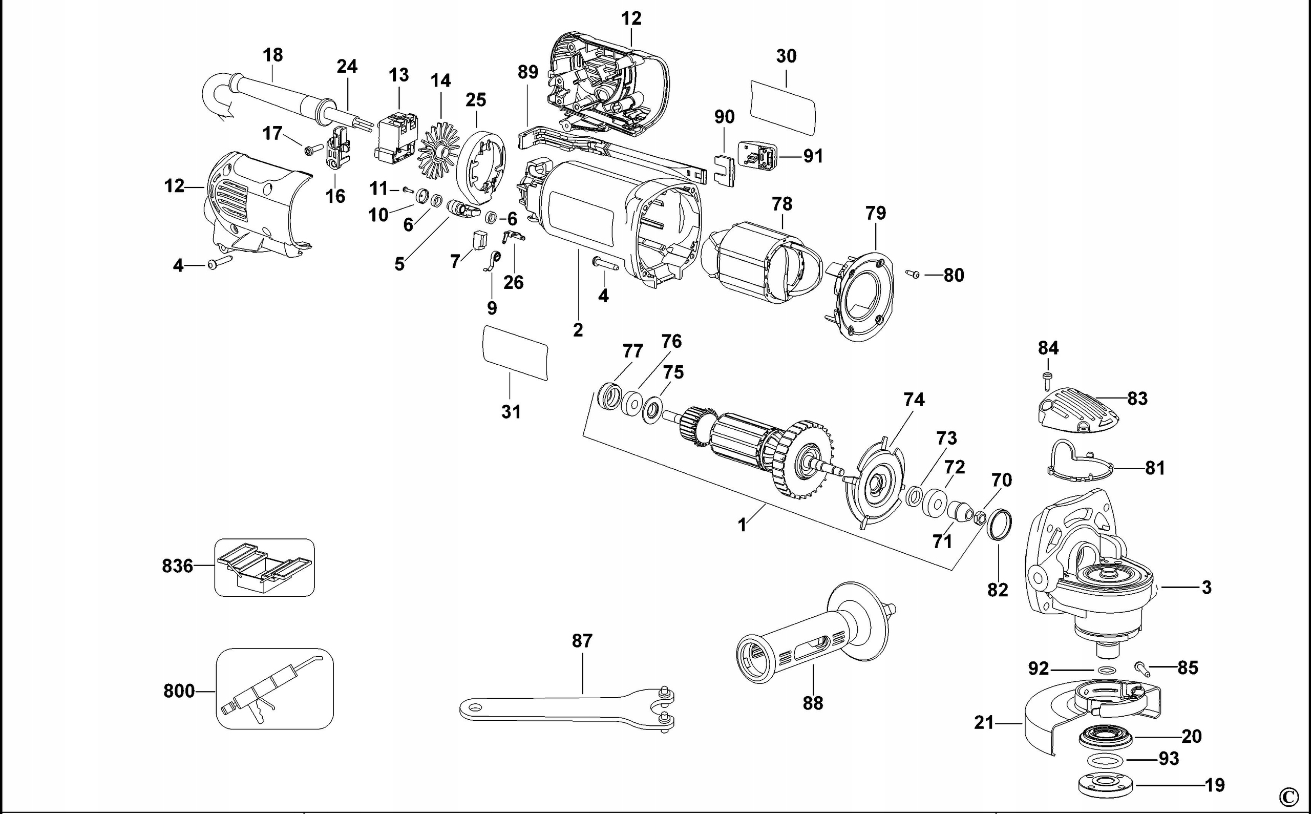 DEWALT 627006-00 CIEGNO WYŁĄCZNIKA DO D28132C Rodzaj cięgna