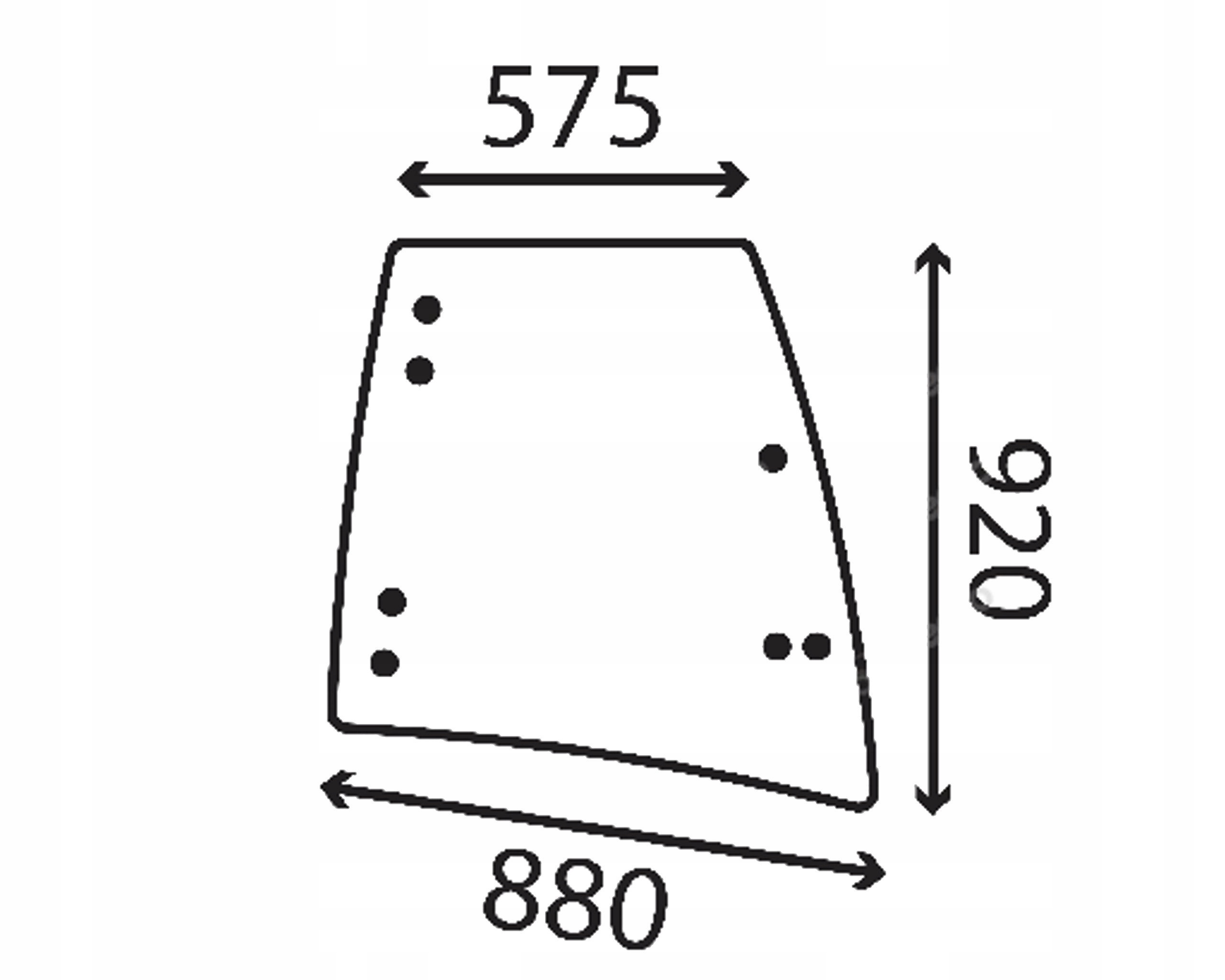 sklo Jcb pravé otevírací 827/80449