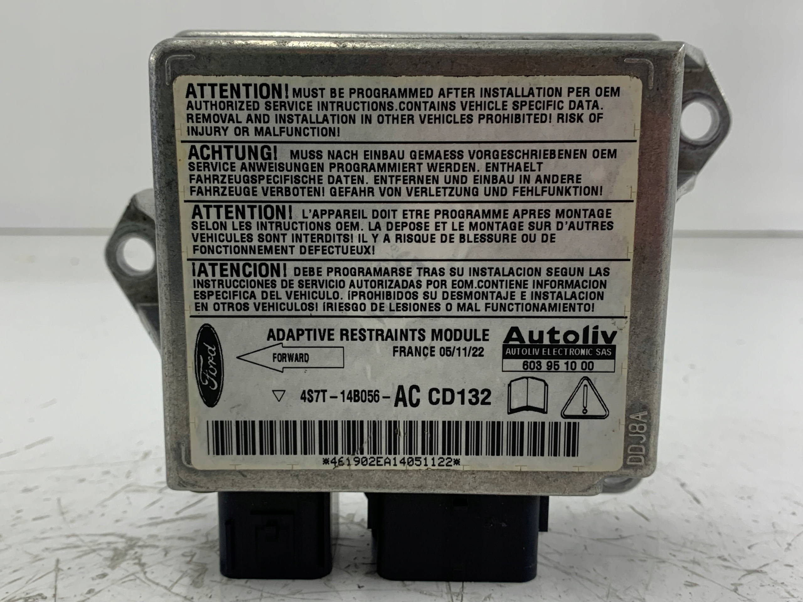 FORD MONDEO MK3 modulo SENSOR airbag 4S7T14B056AC