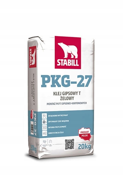 STABIL KLEJ GIPSOWY ŻELOWY PKG-27 20KG