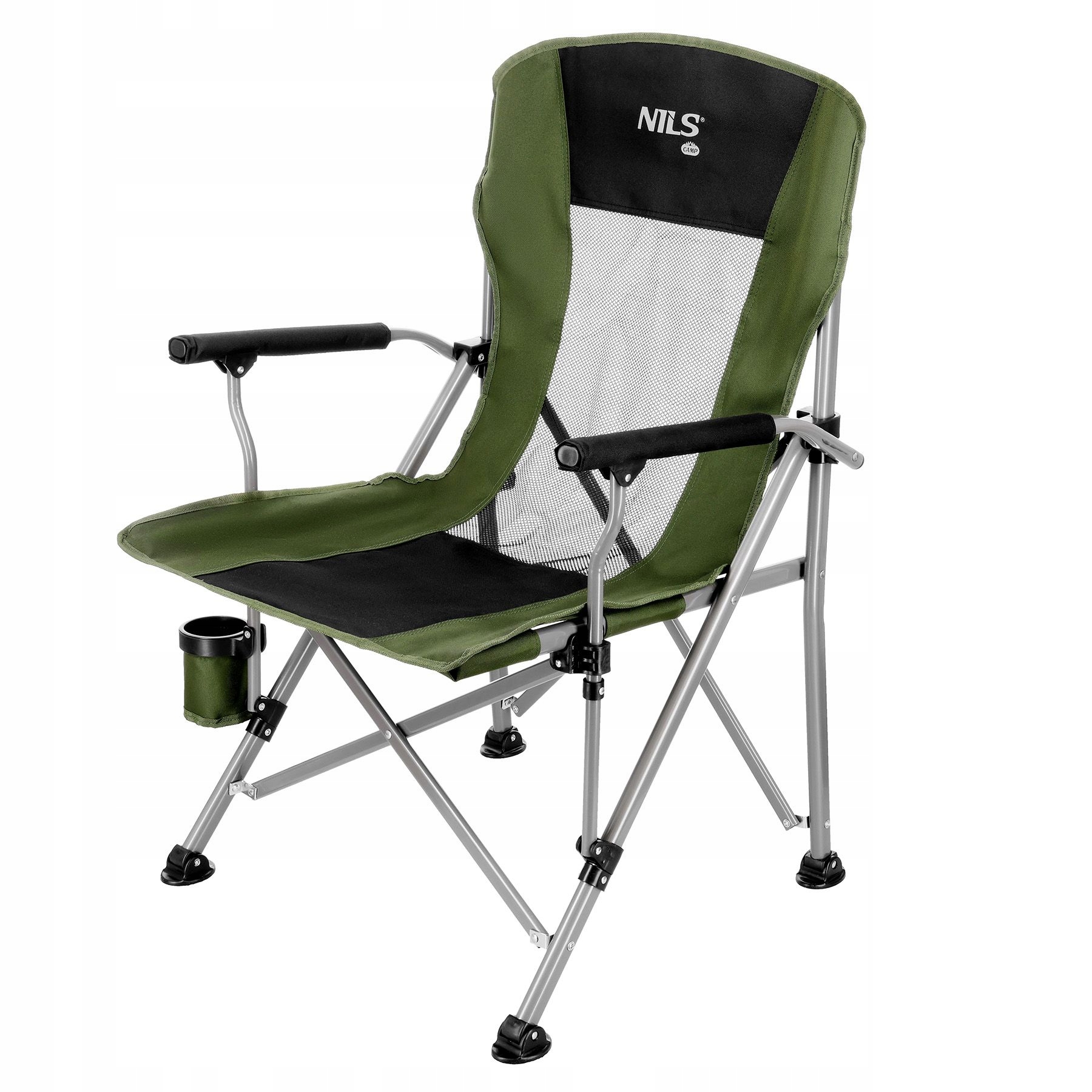 Krzesło turystyczne krzesełko kempingowe NC3701 zielone Nils Camp