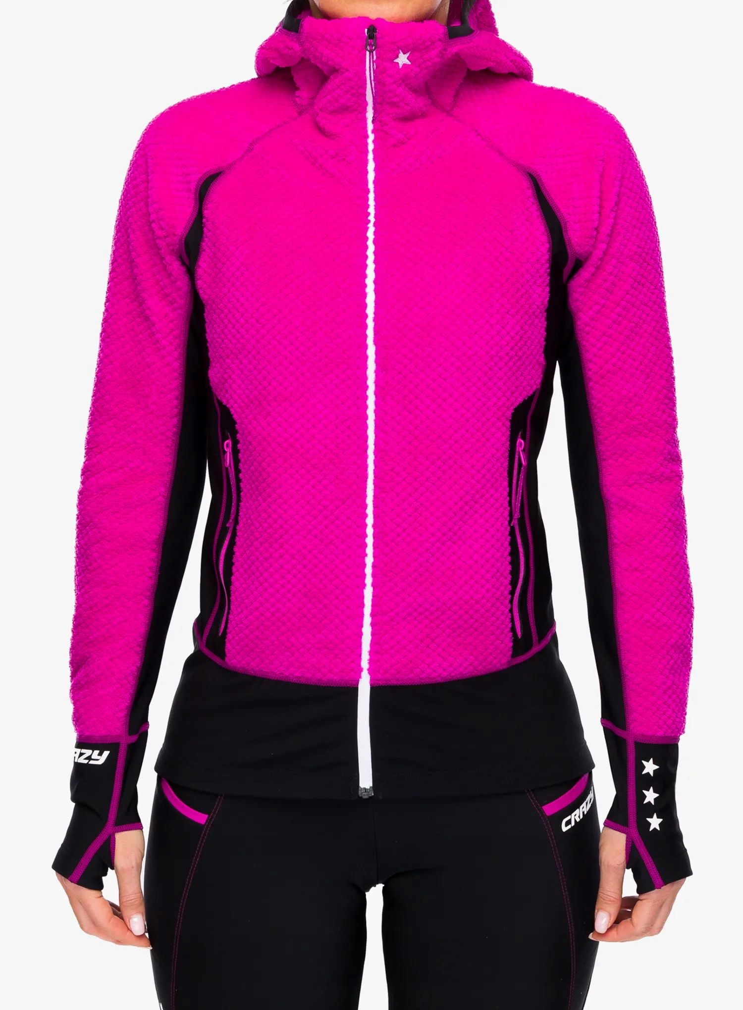 Bluza z kapturem damska Crazy Pull Inspire pop/pop S