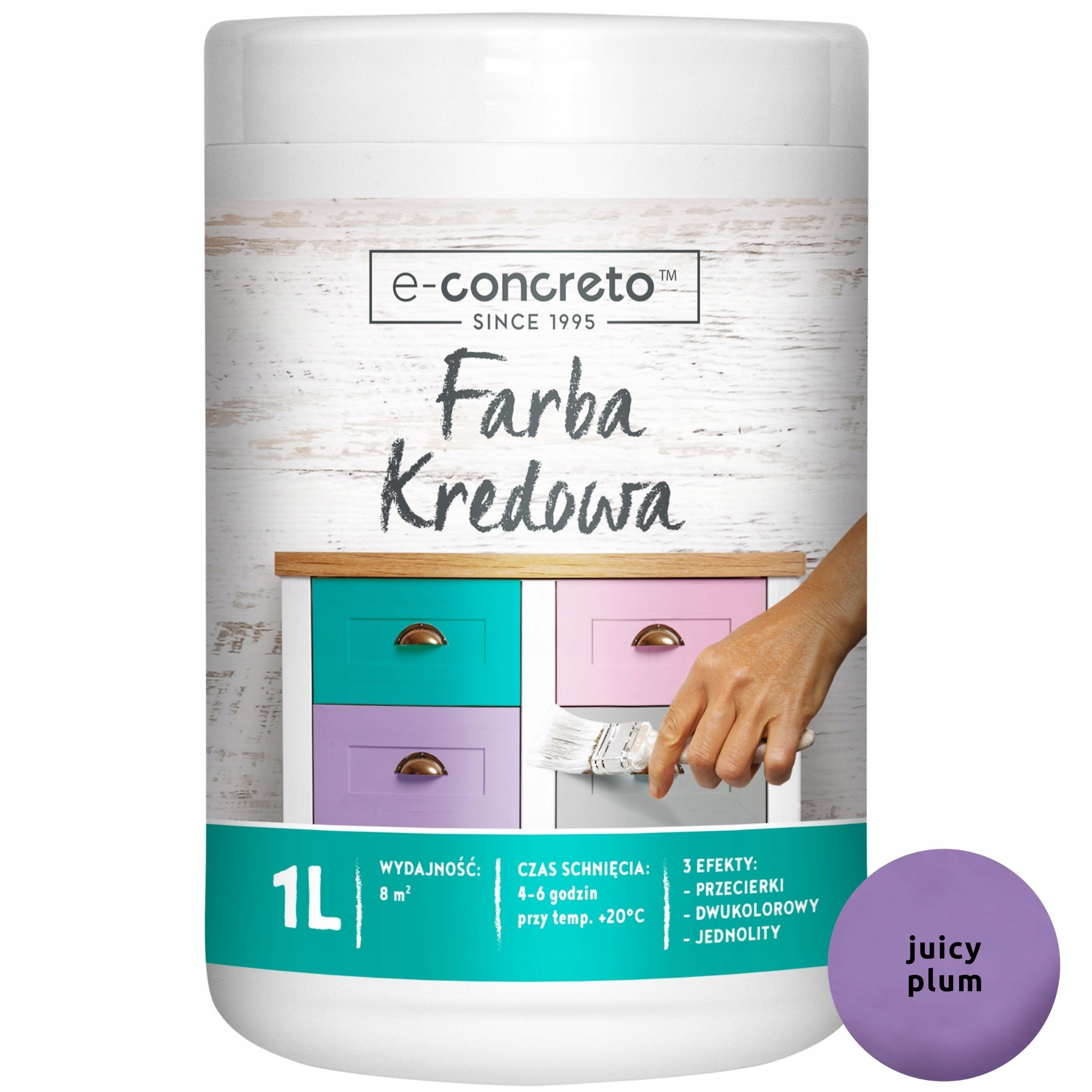 

Farba Kredowa do Renowacji Mebli 1L | Juicy Plum