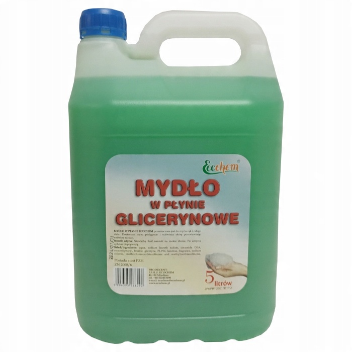 

Mydło w płynie z gliceryną 5l do dozownika Zielone