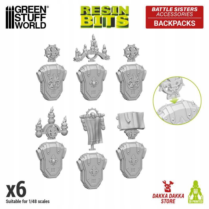 3D Printed DakkaDakka Battle Sisters of Repentance Backpacks