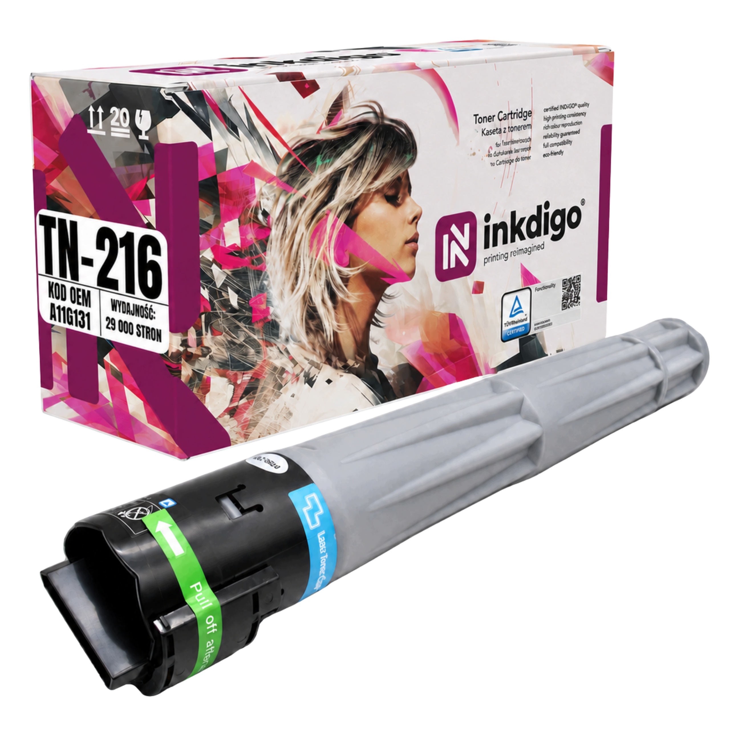 Toner pro Konica Minolta Bizhub C220 C280 TN216K (Černý)