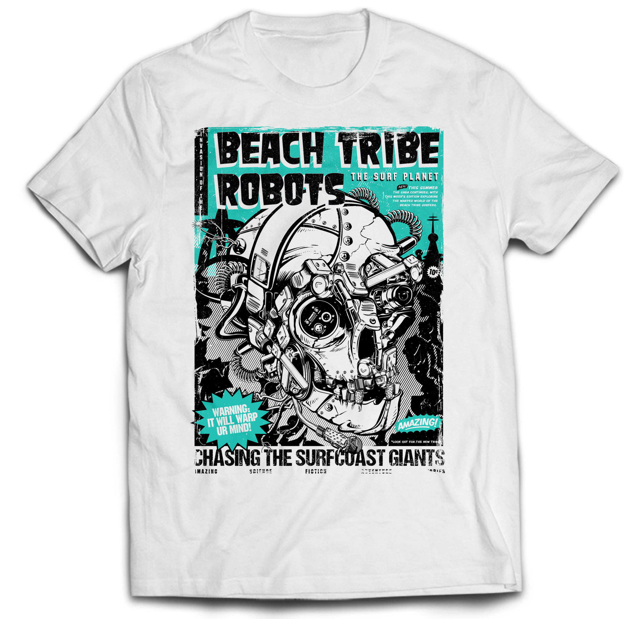 

Czaszka Czachy Skull Tribe Steampunk Robot 3XL