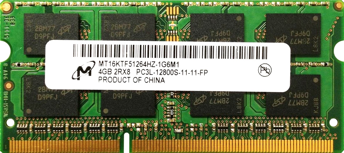Pamięć RAM DDR3L Micron MT16KTF51264HZ-1G6M1 GB • Cena, Opinie