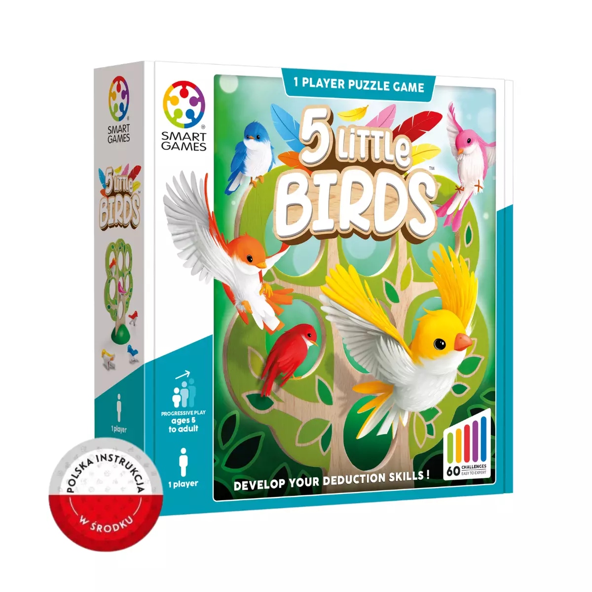 Smart Games. 5 Little Birds (wersja angielska)