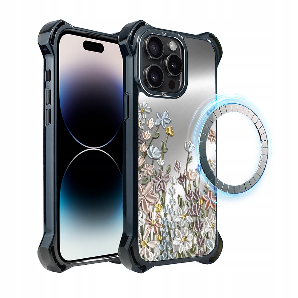 Etui do iPhone 14 Pro Max Ibizu DropGuard Ultra z MagSafe, Wiosenna łąka