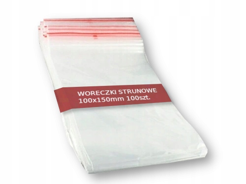 

Torebki Woreczki Strunowe 100X150 mm 10/15 100SZT