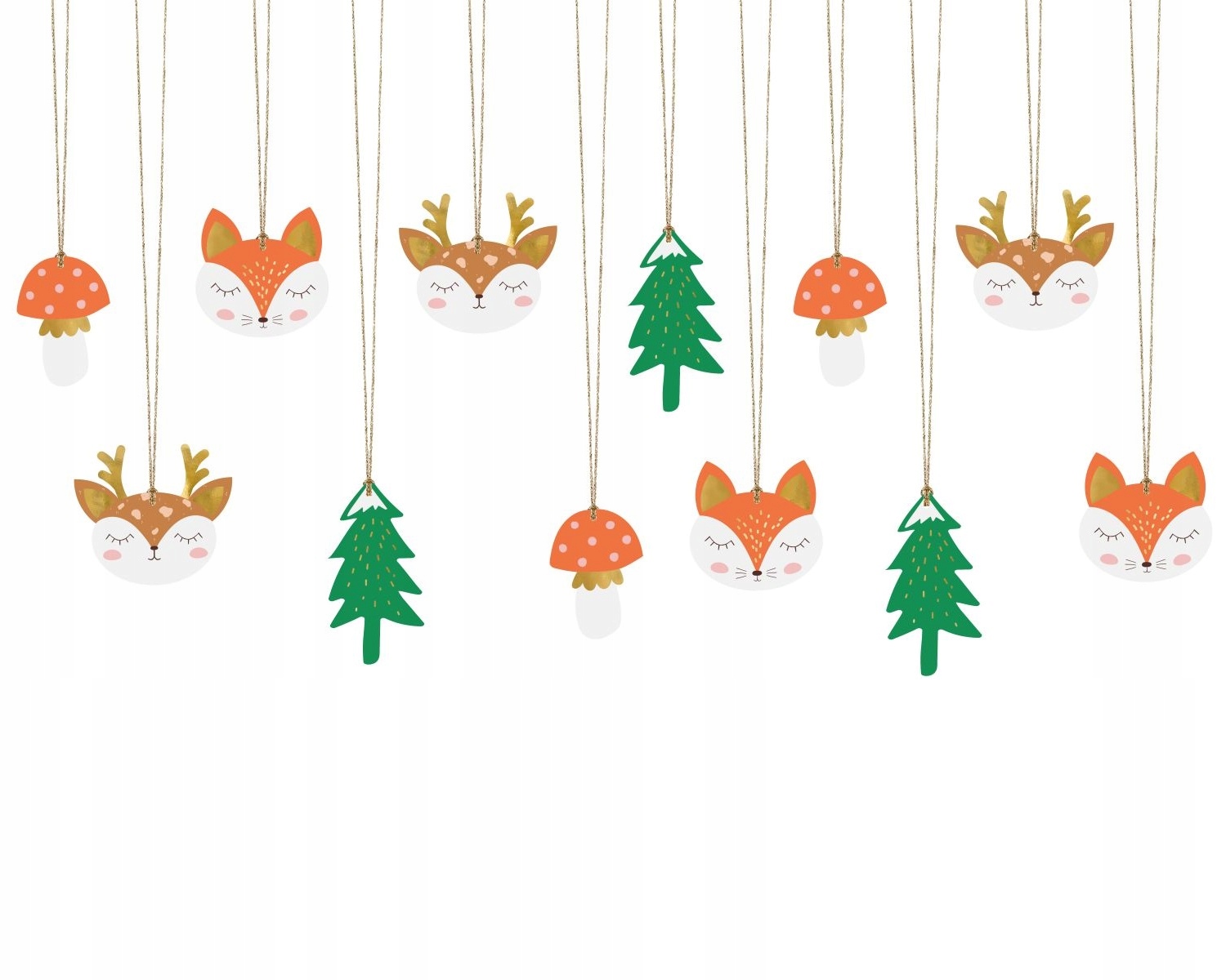 

Świąteczne zawieszki do prezentów 12szt.