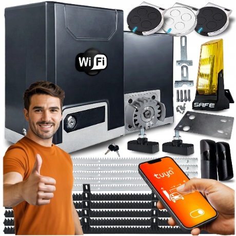 Set Pohon Pro Posuvnou Bránu 600 Lampa lišty ovladače Wifi Tuya Automat