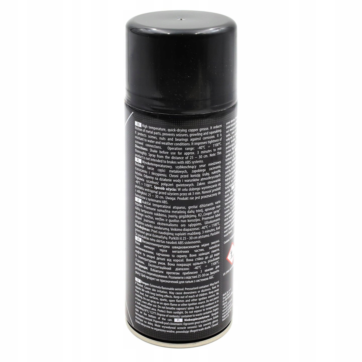 Smar Miedziany w Sprayu K2 400ml W122 Rodzaj smar miedziowy