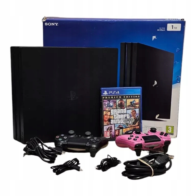 KONSOLA PLAYSTATION 4 PRO 1TB ZESTAW SONY PS4 + PAD +