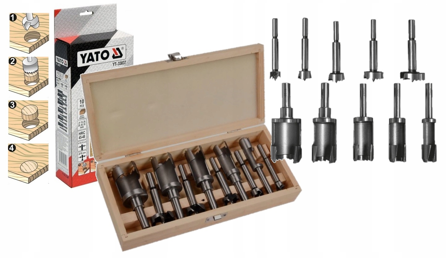 Flekovník Na Drevo 15-35MM, sada YT-33837