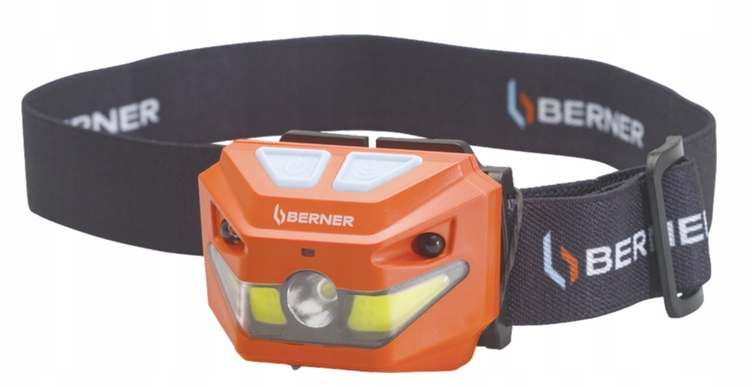 Čelová Baterka S Pohybovým Senzorom Berner Veľmi Silná