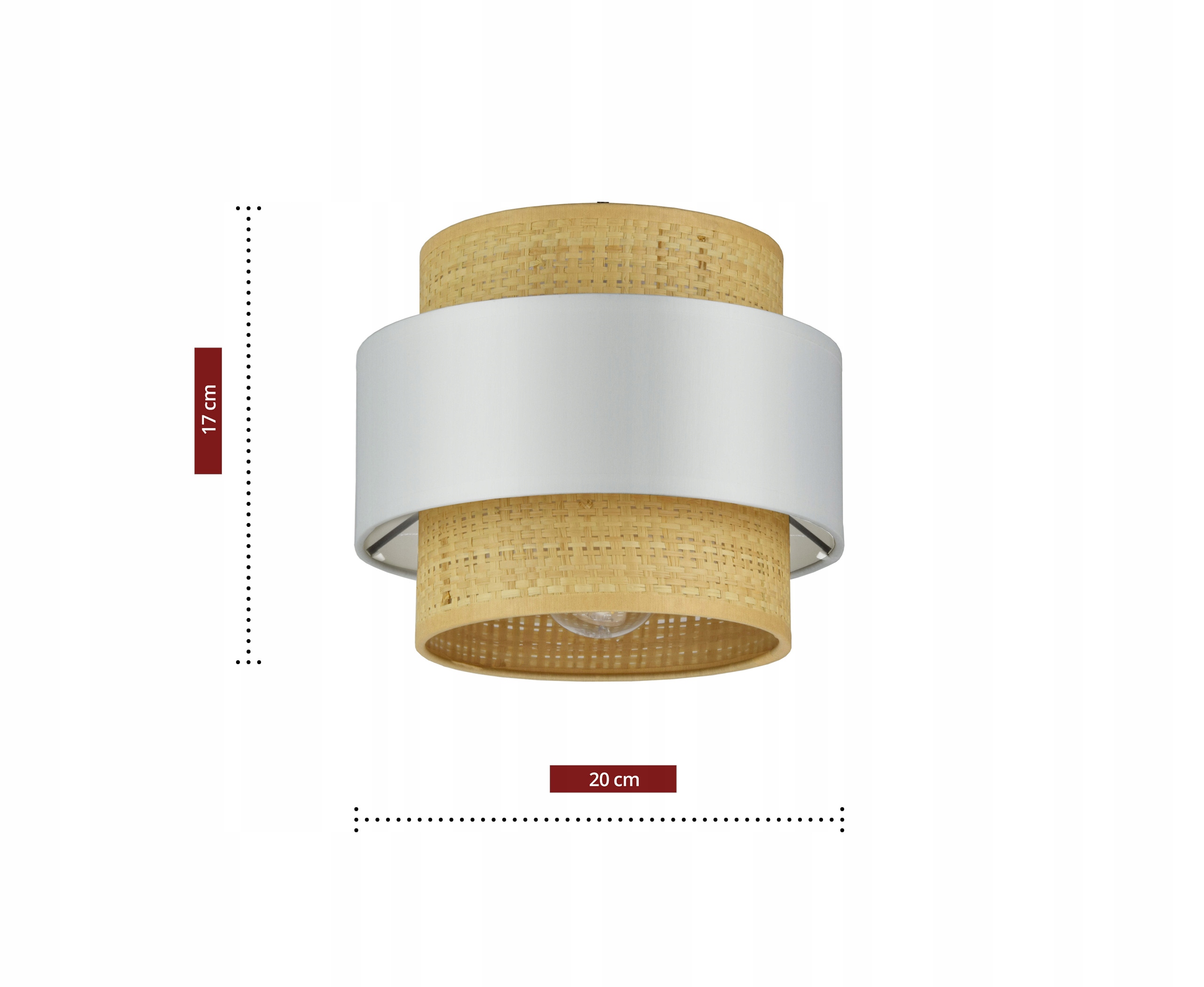 LAMPA WISZĄCA SUFITOWA ŻYRANDOL ABAŻUR Rattan Kod producenta Rattan Czarny lub Biały 961-BZ3