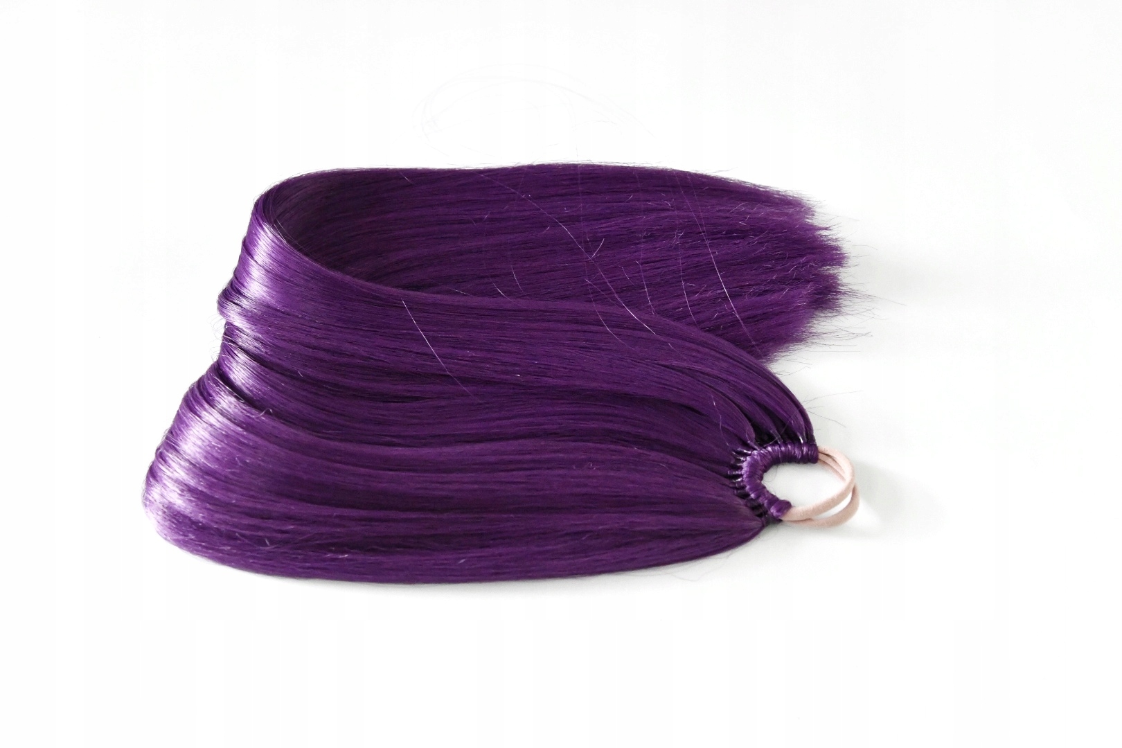 Culík na gumičce, prodloužení culíku tmavě fialový M 80g