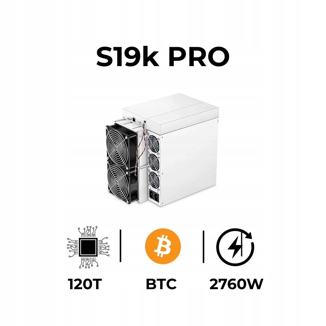 Antminer Bitmain S19k Pro 120 TH