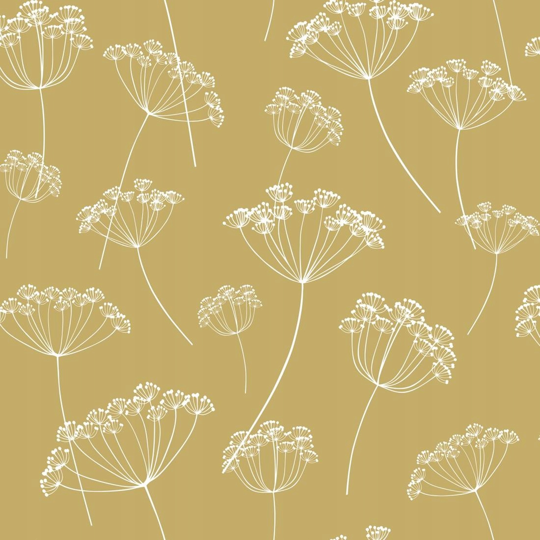 Tapeta na flizelině rostlinná foukačka zelená