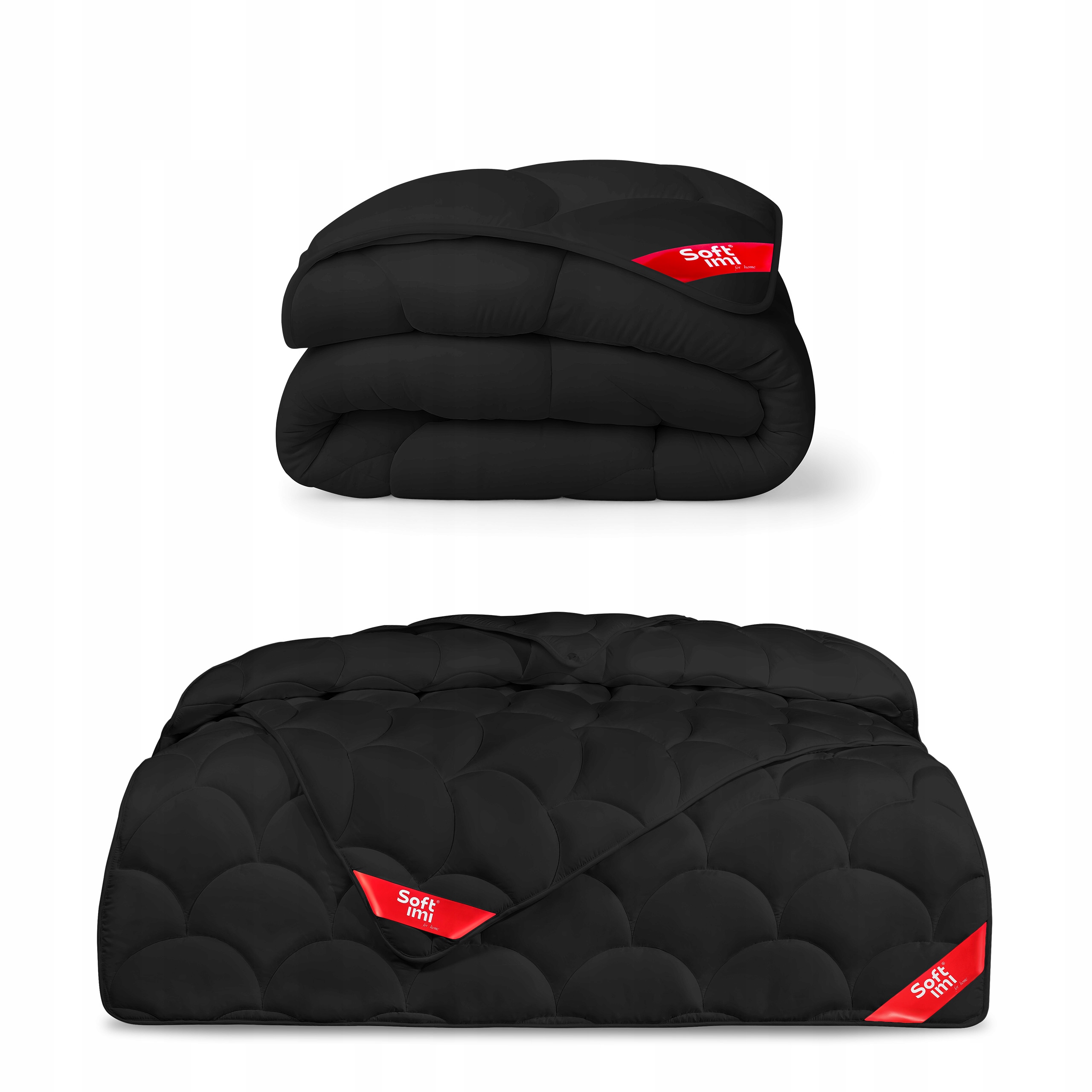 Antialergická Celoročná Prikrývka 220X200 Čierna z Poľska Teplá 4 Ročné Obdobia