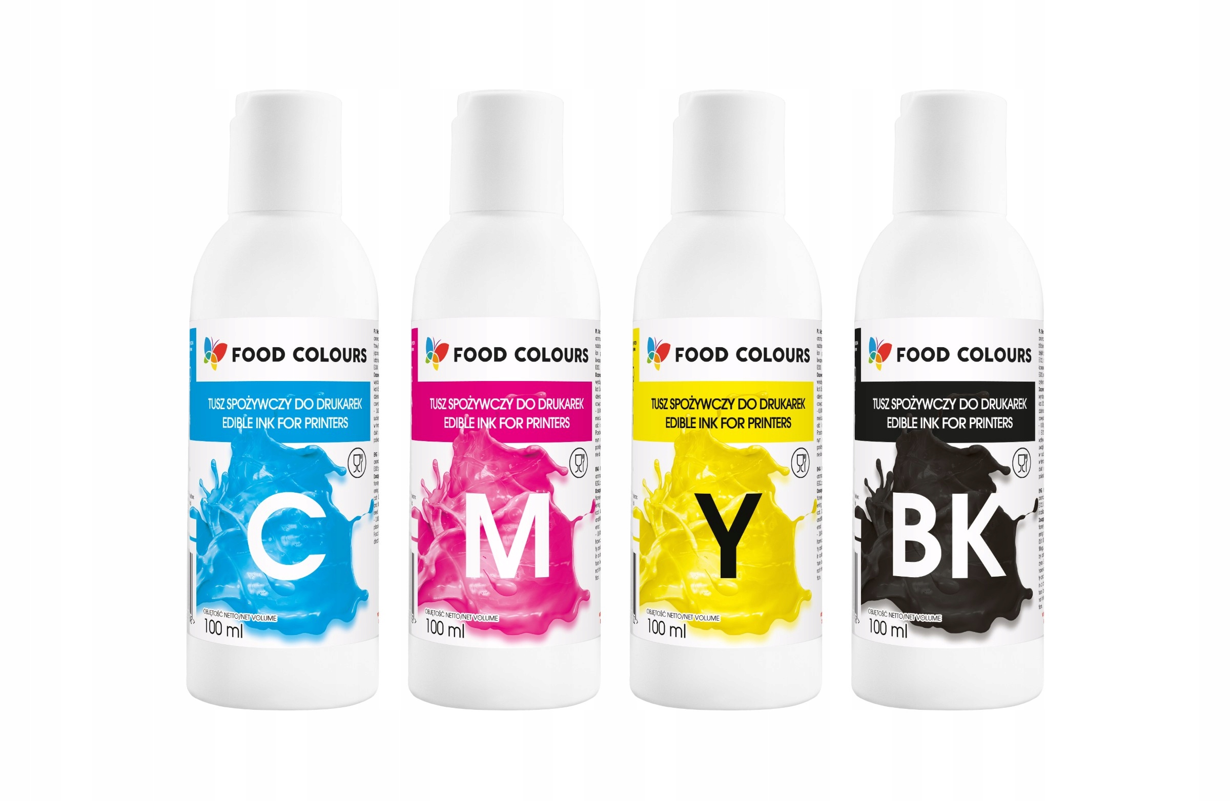 Levně Sada inkoustů pro potravinářské tiskárny 4x100 ml Food Colours