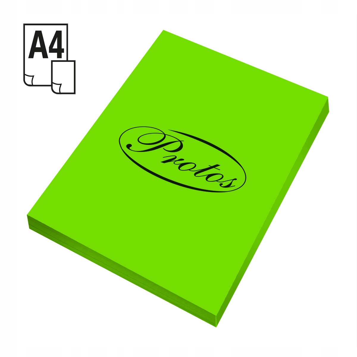 

Papier ksero kolor zielony fluo A4 80g 100 ark.