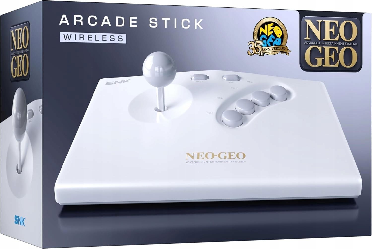 ARCADE STICK BLANC NEOGEO AES+
