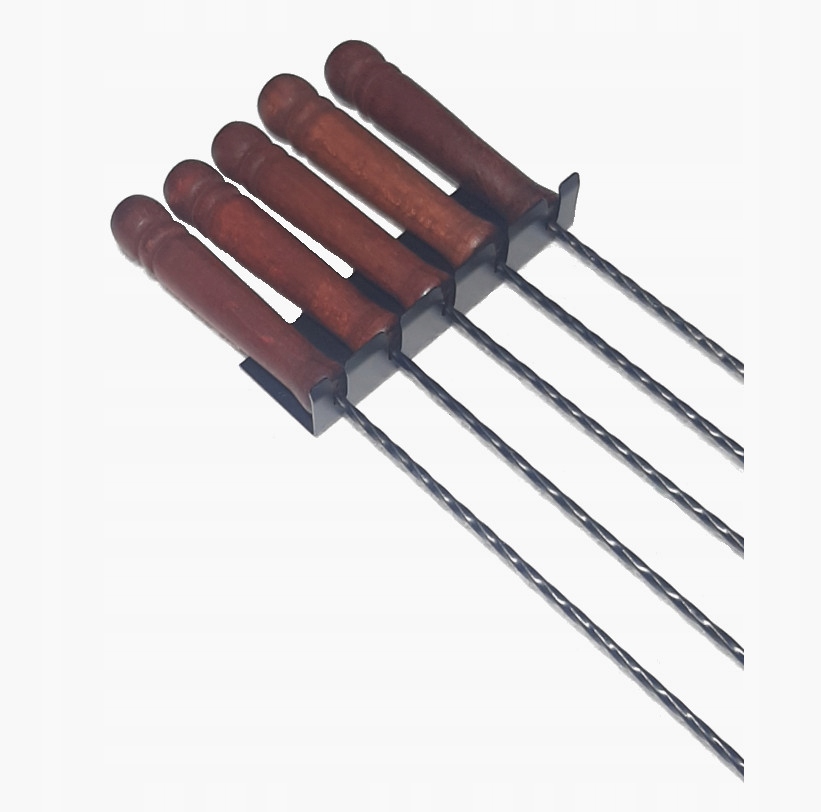 KIJE DO OGNISKA 1,2M 5SZT+WIESZAK NIERDZEWNE KOŃCE