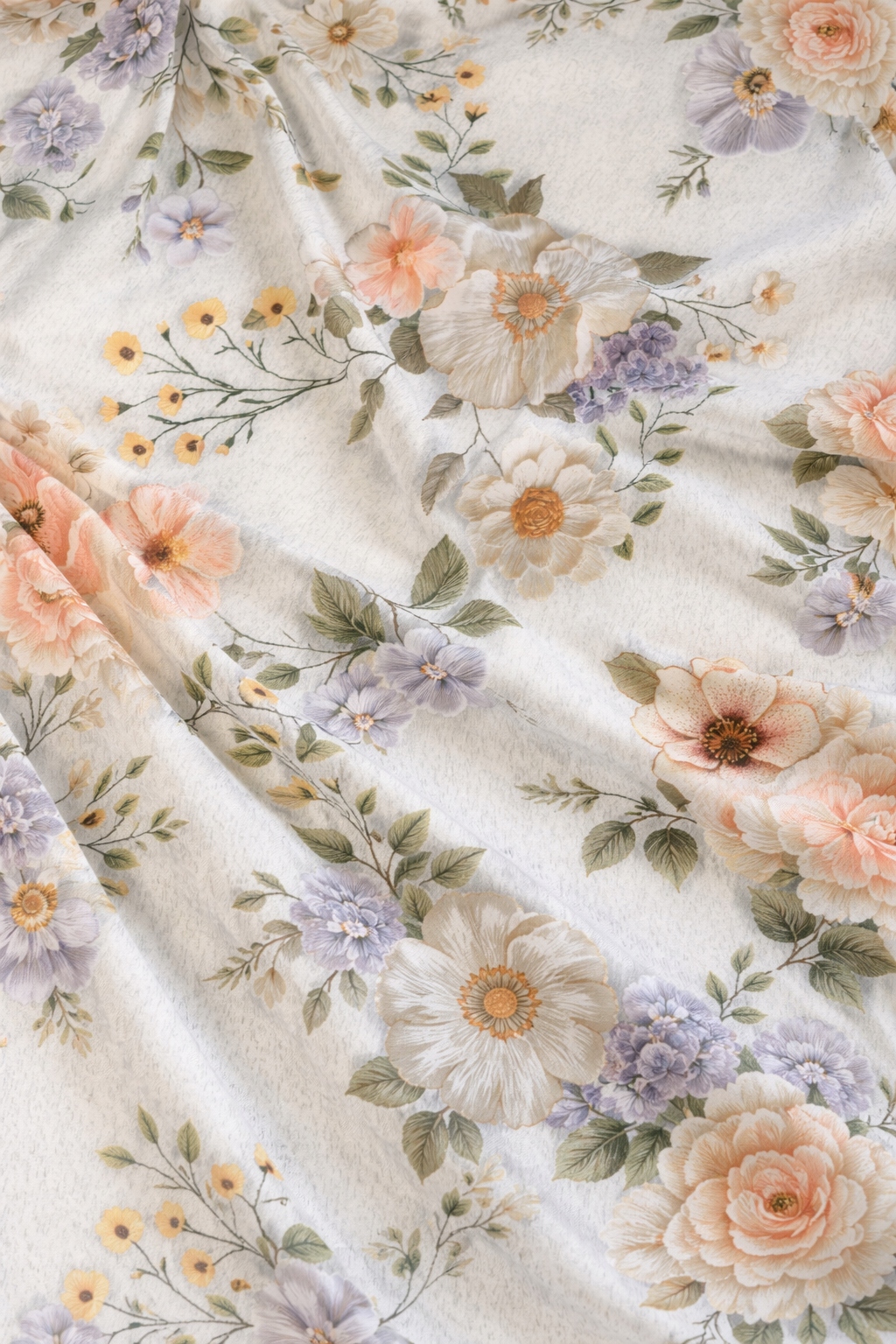 ZASŁONA DO POKOJU SALONU W KWIATY NA TAŚMIE VPROWANSJAV 160x240