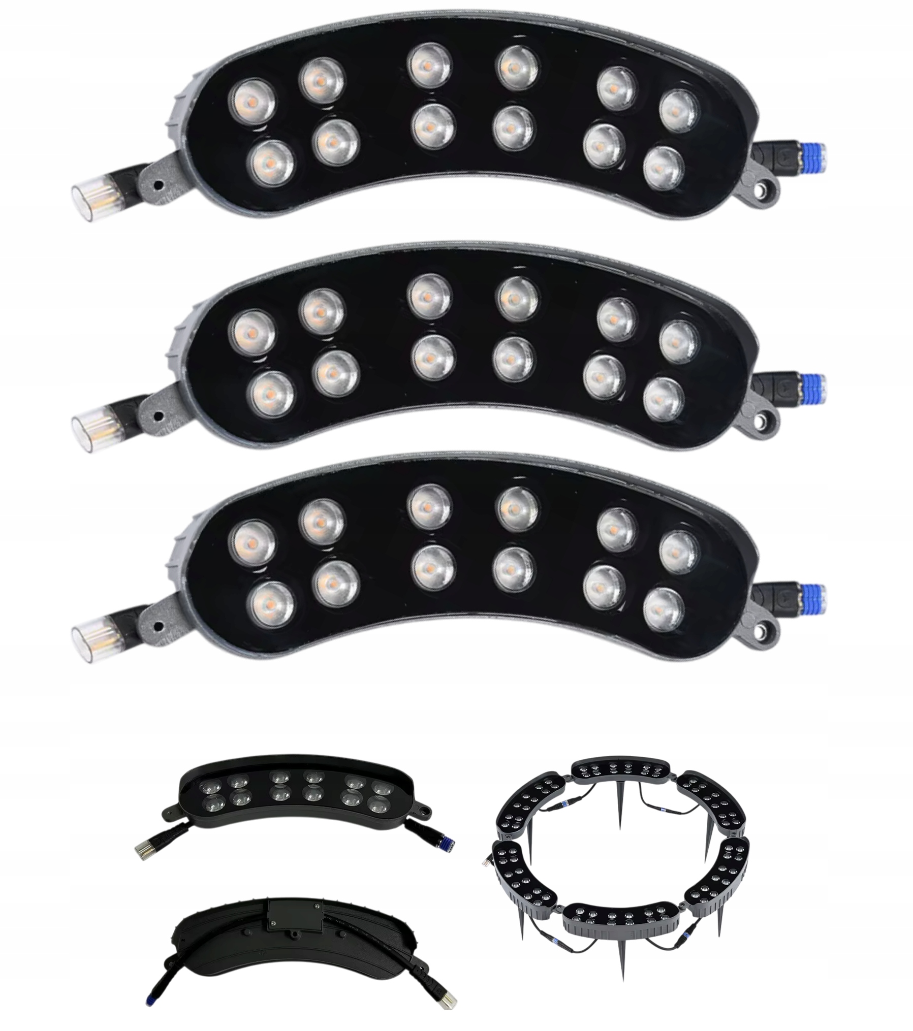Modulárna Led lampa s podsvietením stromov 12W 230V IP65 6000K studená biela 3ks