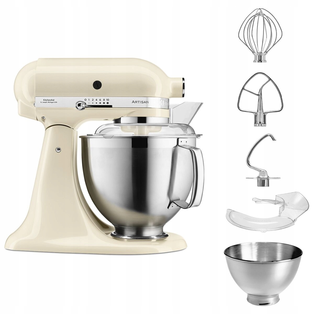 Planetární kuchyňský robot KitchenAid Artisan 5KSM185PSEAC krémový
