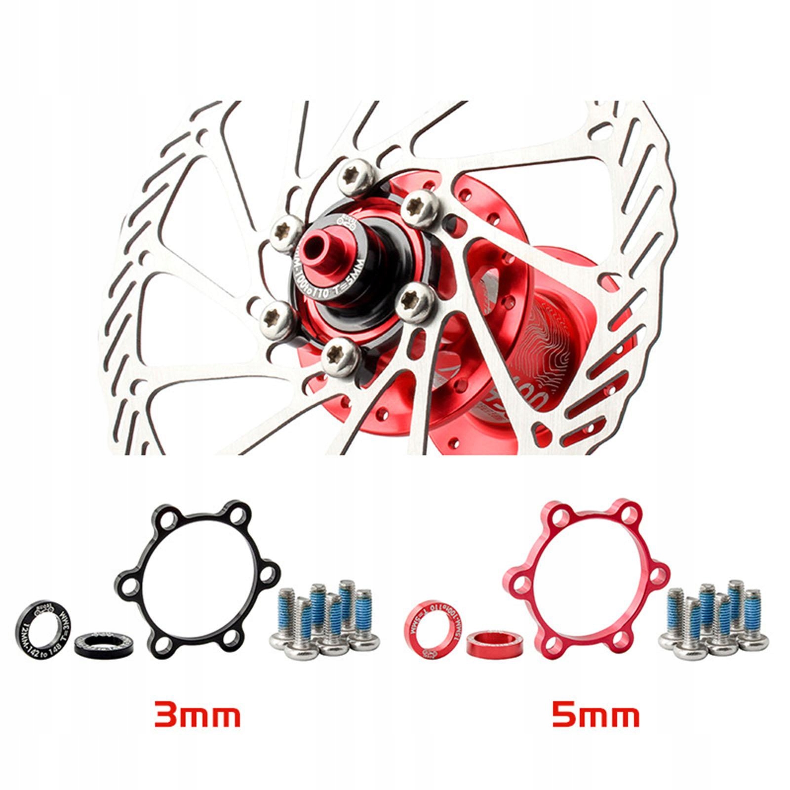 Adapter piasty Boost Hub 5mm Czerwony Średnica 1 mm