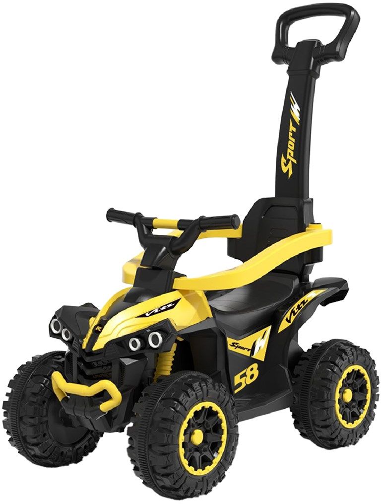 Jeździk dla dziecka pchacz Quad Baby Mix Rączka prawadzenia interaktywny