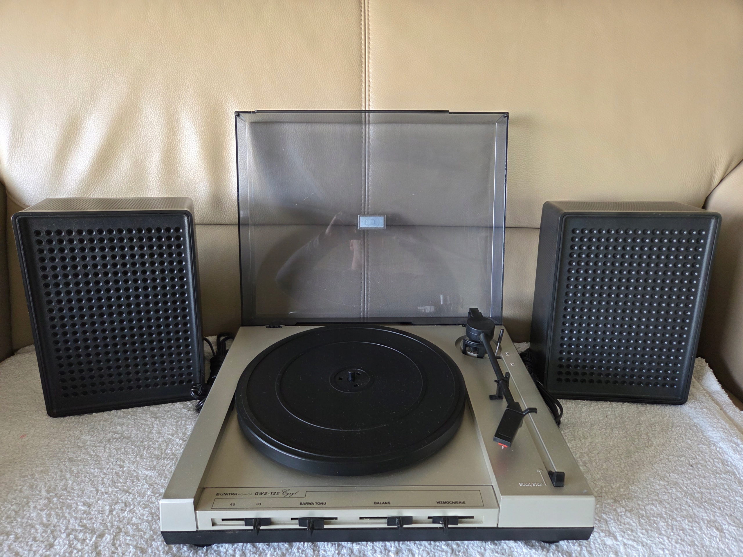 Gramofon GWS 122 Cyryl Unitra Fonica PRL + Głośniki SPRAWNY