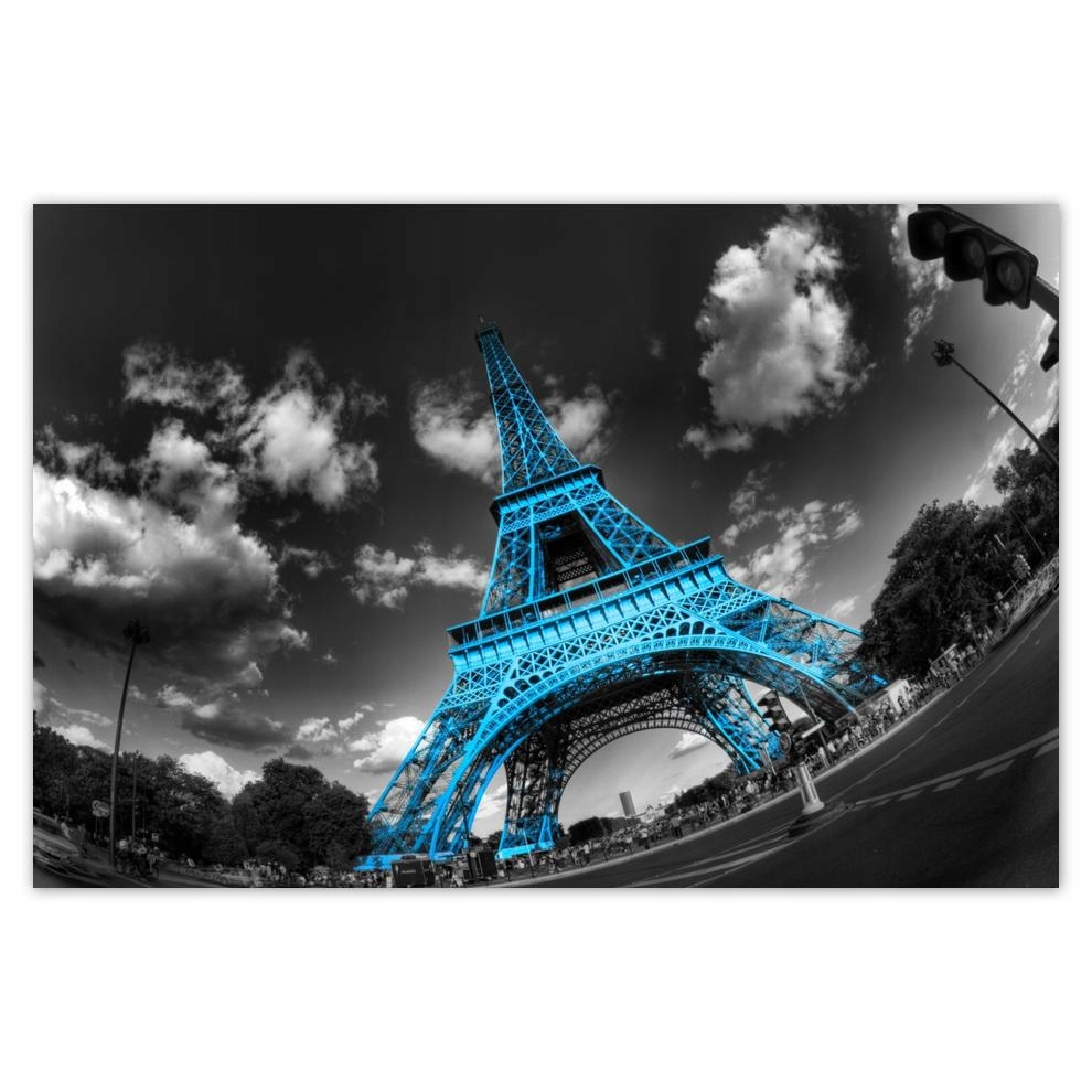 

Plakat 93x62 Turkusowa Wieża Eiffla