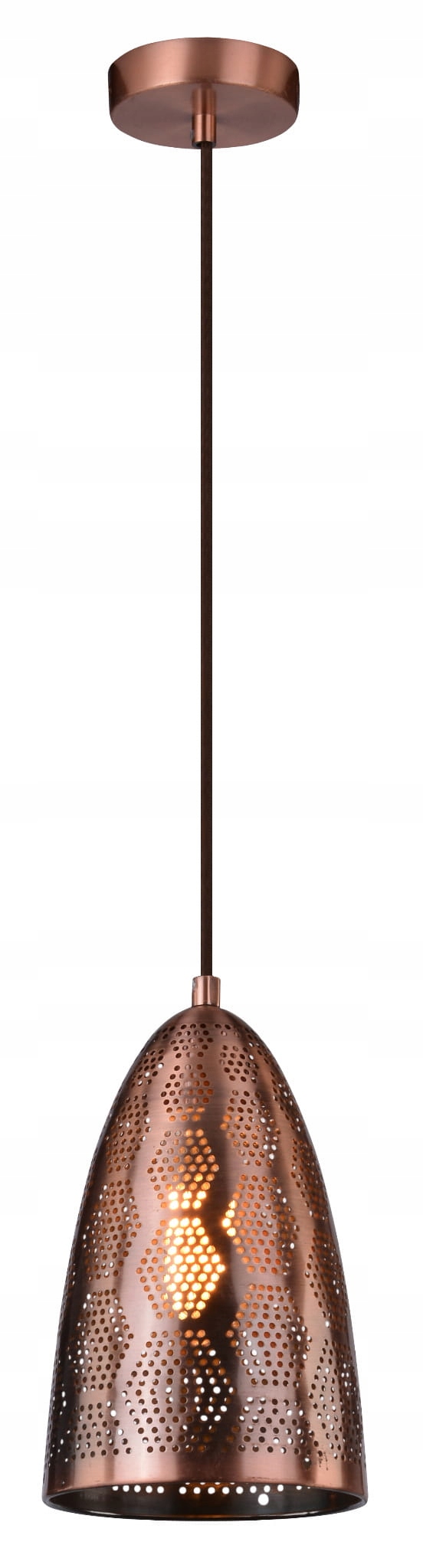 Lampa wisząca żyrandol Candellux Sfinks miedziana