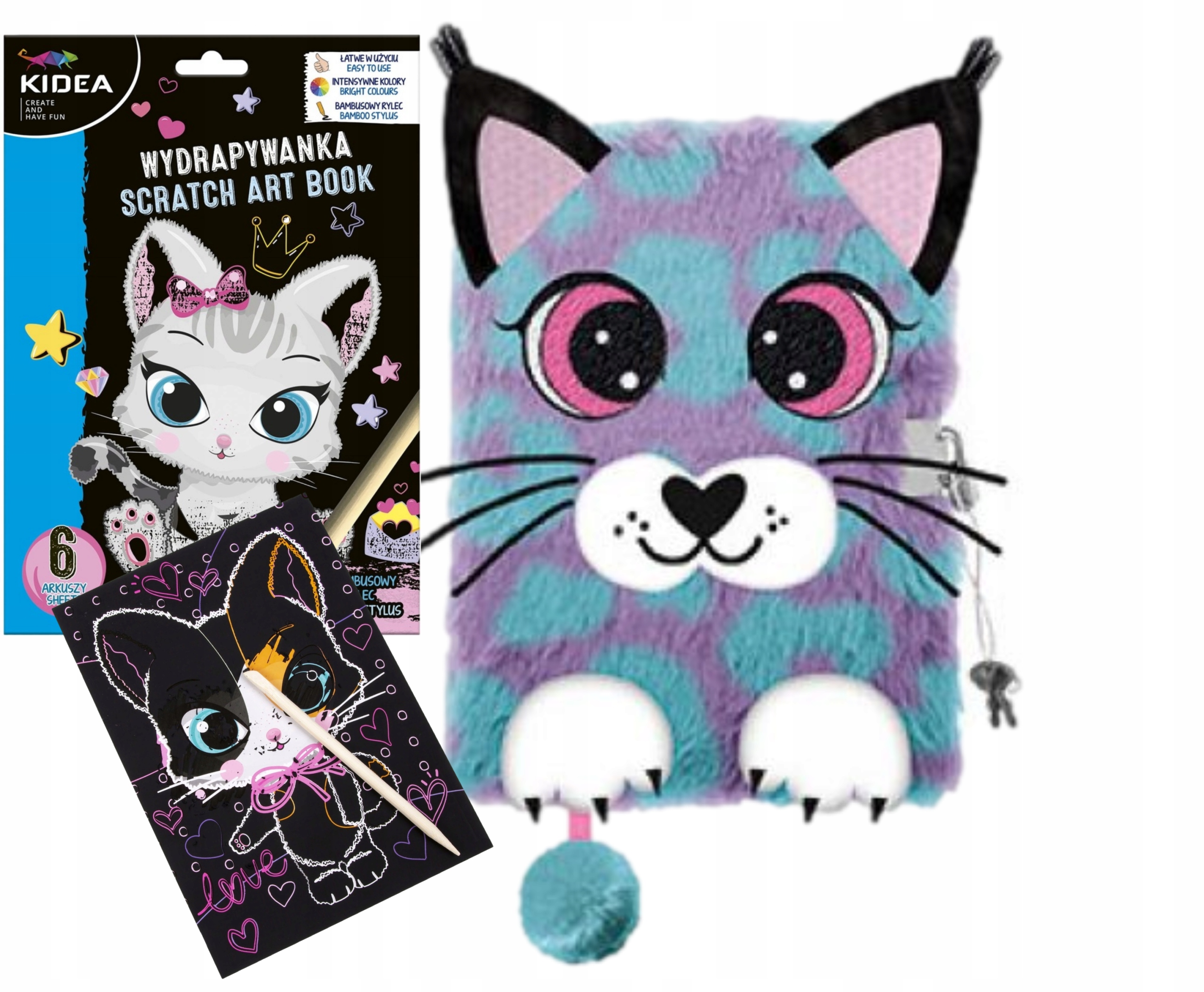 PAMIĘTNIK WŁOCHACZ notes z kłódką +WYDRAPYWANKA