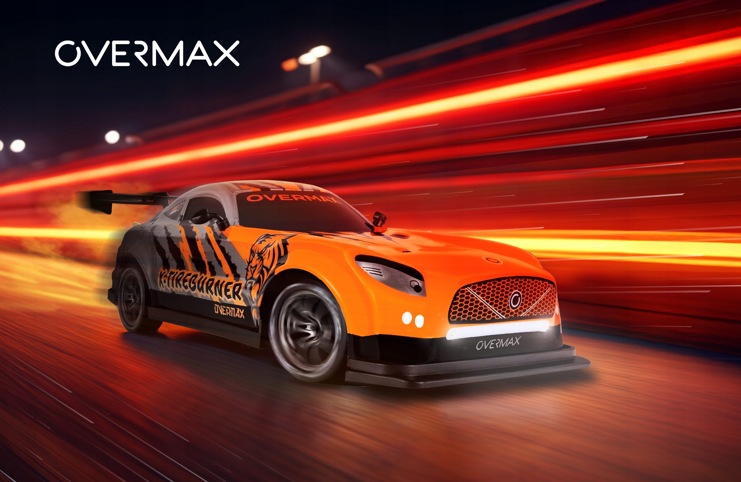 Automobilis Auto RC DRIFT DRIFTING VALDOMAS NUOTOLINIO VALDYMO PULTELIU 20km/h + DRIFT TRACK Efektai LED apšvietimas