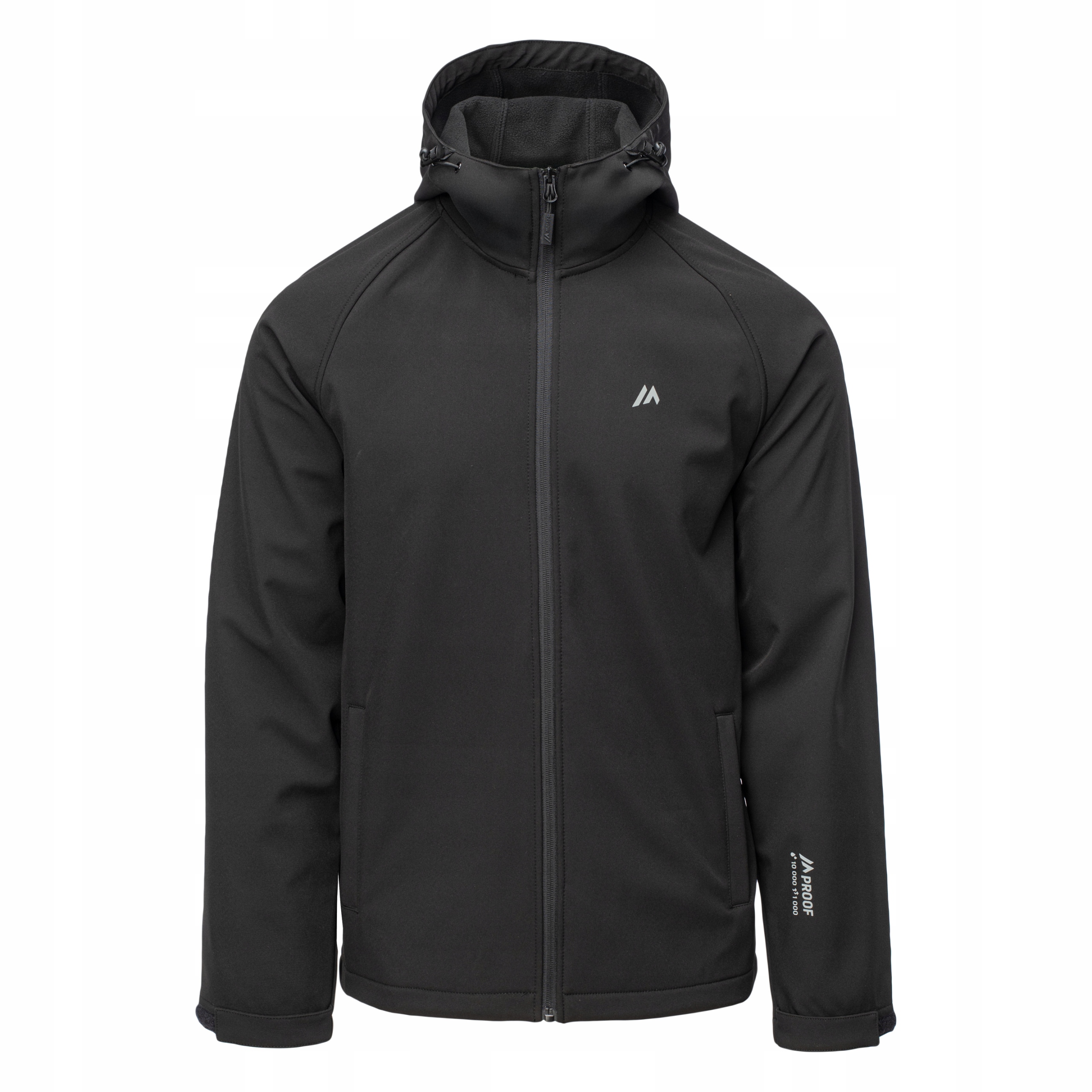 Martes Męski Softshell Wodoodporny Kurtka Czarny Meino Membrana 10.000 r. M