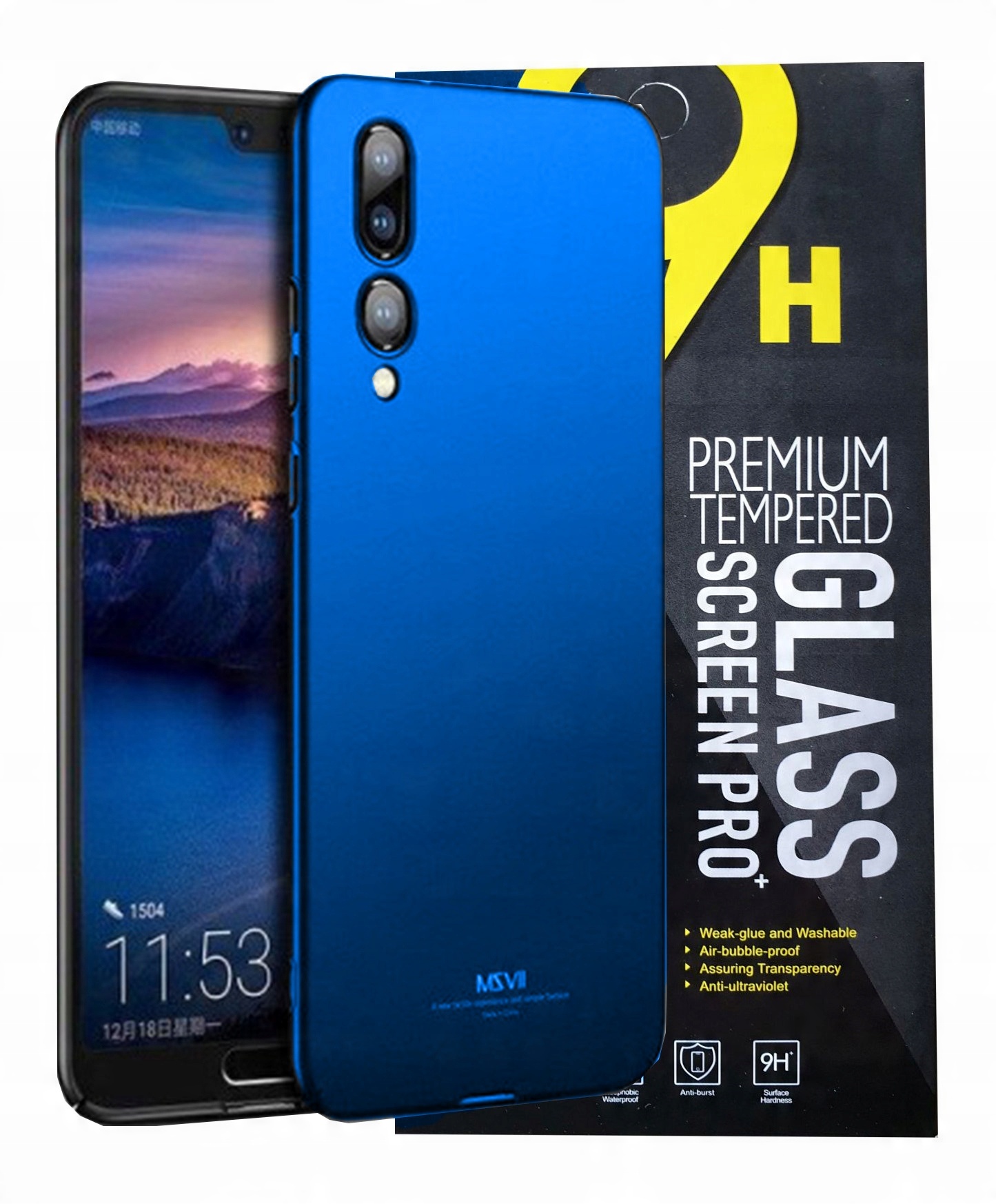 

Etui Case Msvii Do Huawei P20 Pro Szkło 9H