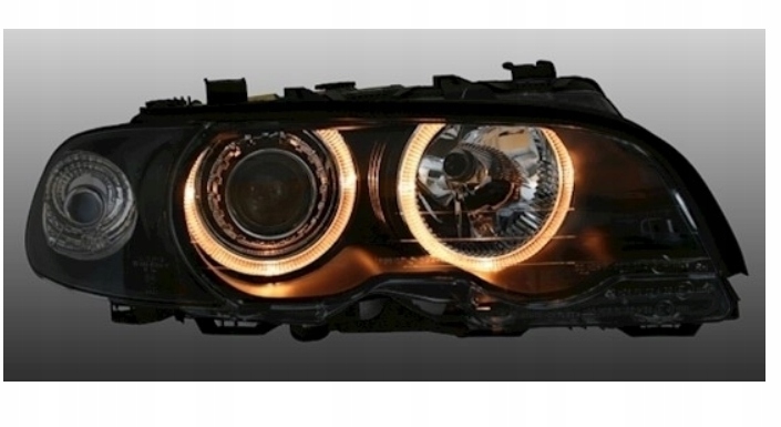 LAMPY BMW E46 COUPE CABRIO 99-03R RINGI DEPO BLACK Typ samochodu Samochody osobowe