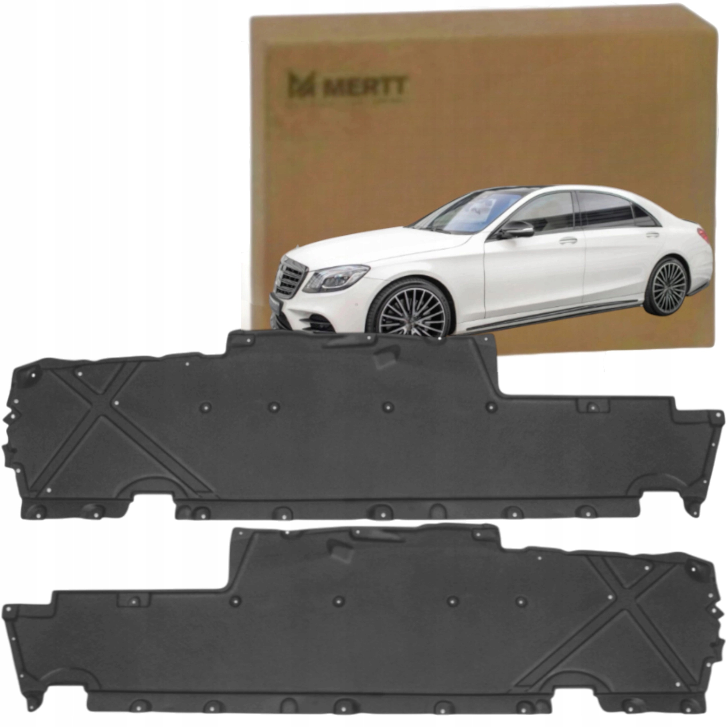 Krytka Podvozkové Desky Levá Pravá Mercedes S W222 Long 2014-2020 Komplet