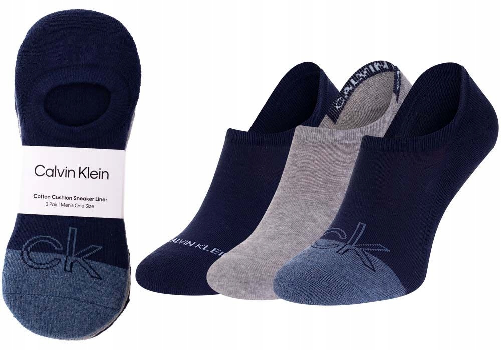 

Calvin Klein Skarpety Skarpetki Stopki 3P R: 40-46